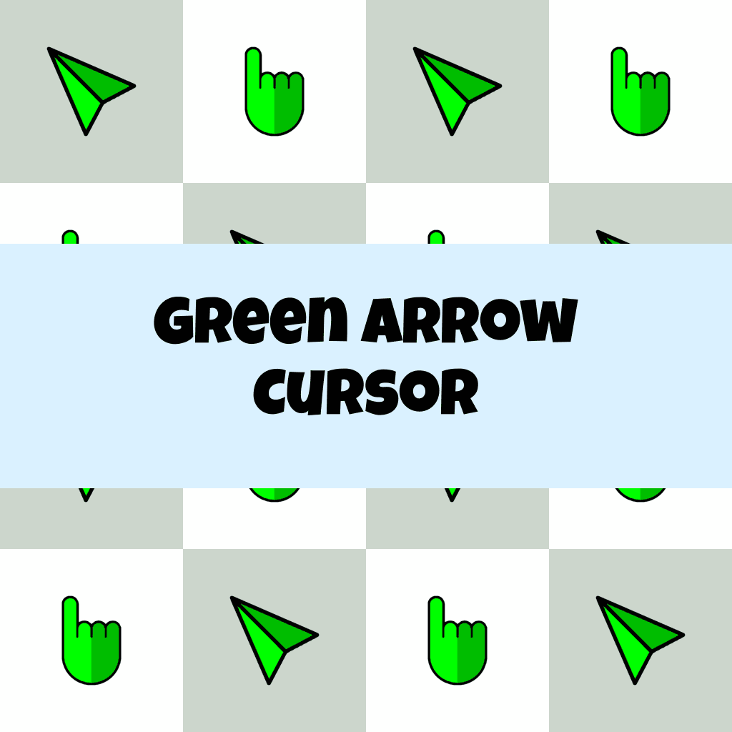 Preview Green arrow cursor custom cursor pack